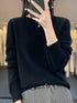 Women 100% Pure Merino Wool O-Neck Sweater