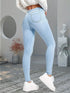 Women's Light Blue Skinny Jeans - Slim Fit Denim Trousers