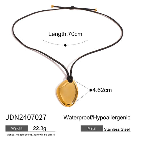 Youthway Minimalism Glossy Shine Stainless Steel Necklace