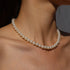 Elegant Big Pearl Choker Necklace for Women