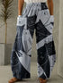 Women's Cartoon Cat Loose Wide-Leg Pants