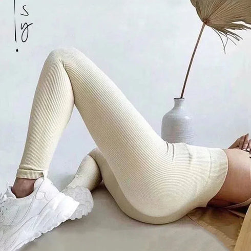 Tossy Ribbed Yoga Leggings for Women