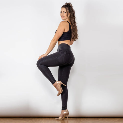 Melody Butt Lift Skinny Jeans - Black