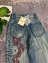 Y2K Embroidered Baggy Jeans for Women