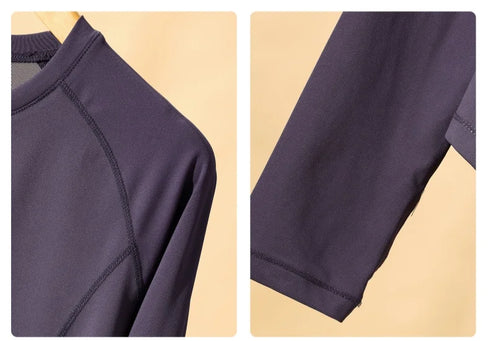 DRUR Women's Long Sleeve Quick Dry Sports Top