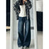 Womens Baggy High Waist Denim Jeans
