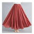 Fashion Clothes Women Clothing Skirts Vintage Y2k Elegant Bohemian Cotton Linen Long Skirt Casual Style