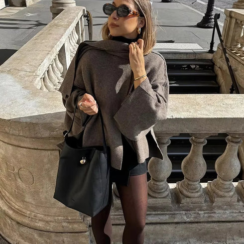 MUJER 2025 Asymmetrical Cropped Women's Coat