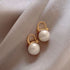 Light Luxury Imitation Pearl Drop Earrings for Women