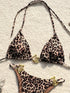 Leopard Print Halterneck Bikini Set