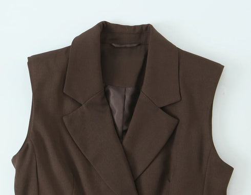 Elegant V-Neck Two-Piece Set with Wide-Leg Pants