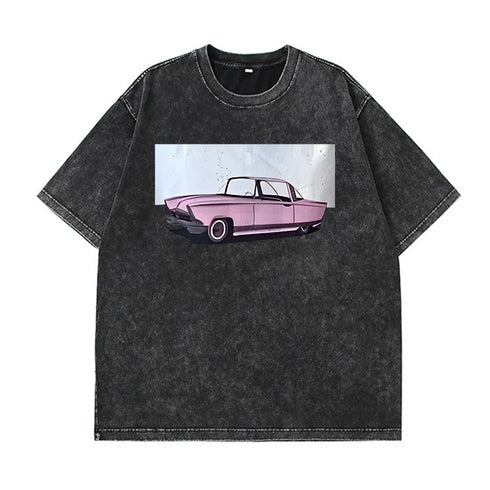 Vintage Leopard Print Oversized Cotton Tee