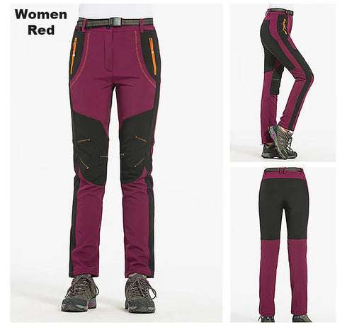 Women's Thick Fleece Winter Hiking Pants