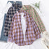 Casual Women's Flannel Plaid Shirt - Autumn Collection