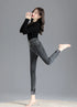 High-Waisted Fleece-Lined Slim Jeans for Women