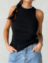 Ribbed Knitted Off-Shoulder Summer Tank Top