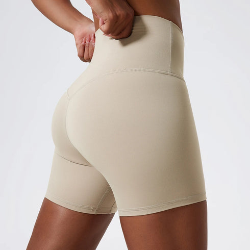 Hearuisavy Soft Yoga Shorts High Waist Buttock Lift Leggings