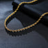 Dainty Gold Rope Chain Necklace - Waterproof Stainless Steel
