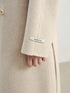 Stylish Women's Petite Wool Overcoat with Suit Lapel