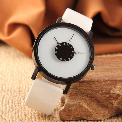 Popular New Concept Personality Reverse Pointer Couple Watch