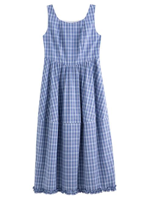 Women's A-Line Summer Dress with Retro Straps