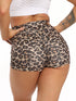 High Waist Leopard Print Booty Shorts for Women