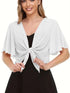 Women's Short Chiffon Cardigan with Front Opening