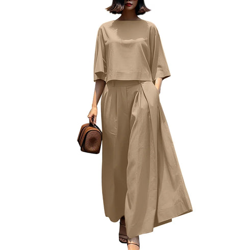 ZANZEA Women's 2 Piece Autumn Co-ord Set