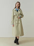 Classic Double-Breasted Mid-Length Trench Coat for Women