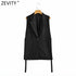 Chic Vintage Women's Sleeveless One-Button Waistcoat