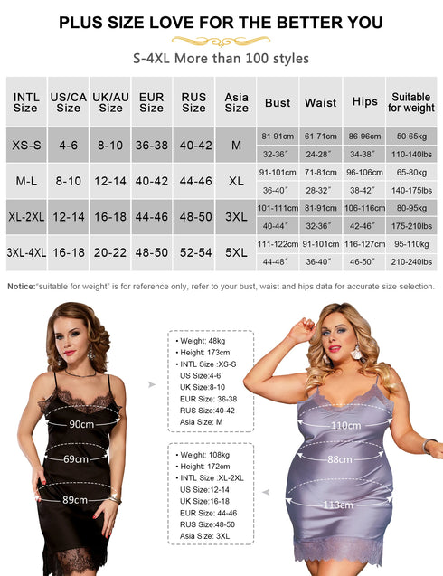 Plus Size 7XL Women's Satin Silk V-Neck Lavender Sleep Dress