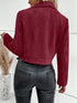 Faux Suede Biker Jacket with Zipper Detail