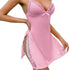 Women’s Backless Lace Trim Mini Nightdress