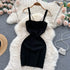 Women’s Backless Knitted Mini Dress