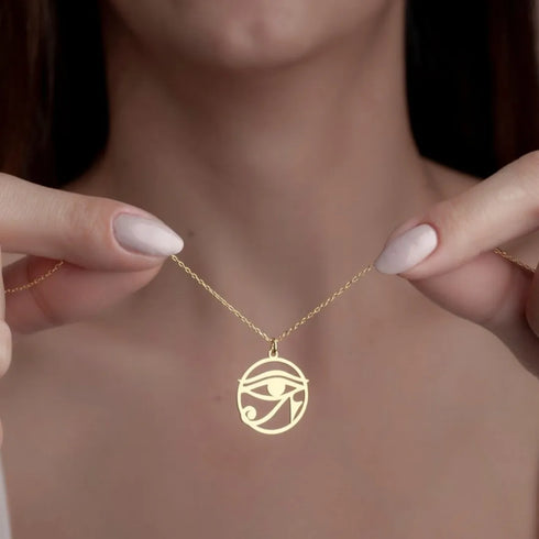 Retro Egypt Eye of Ra Pendant Jewelry Unisex Necklace