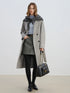 Stylish Women's Petite Wool Overcoat with Suit Lapel