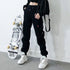 Women's Black Cargo Pants with Pockets