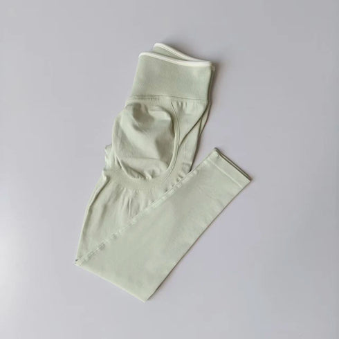 Women's High Waist Yoga Pants with Hip Lifting Detail