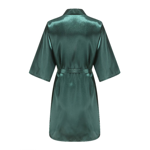 Bridesmaid Satin Robe with Belt - Plus Size Available