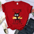 Oversized Black Cat T-Shirt - 'It's Fine, I'm Fine'