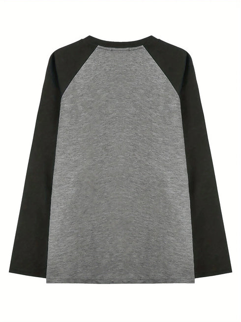 Women's Casual O-Neck Long Sleeve T-Shirt