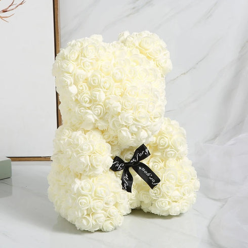 Artificial Rose Teddy Bear Home Decor Gift