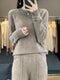 100% Merino Wool Long Sleeve Sweater for Women