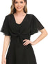 Women's Short Chiffon Cardigan with Front Opening