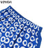 Plus Size VONDA Women Matching Sets Long Sleeve Suits
