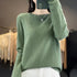 100% Merino Wool Long Sleeve Sweater for Women