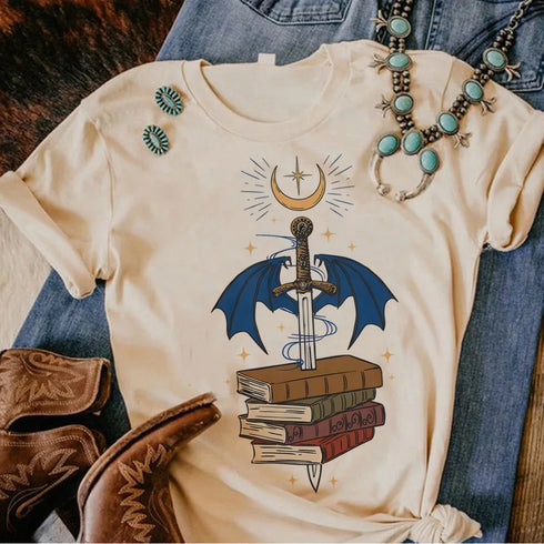 Anime-Inspired Women’s Y2K Graphic Tee - Acotar Design