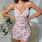 Floral Lace Trim Nightgown Set