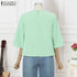 ZANZEA Elegant Embroidered Blouse for Women