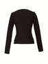 Hot Basic Square Neck Slim Women's Bottoming Clothing Casual Solid Long Sleeve Tops Versatile Fashion Multi-Color Blouse Gifts